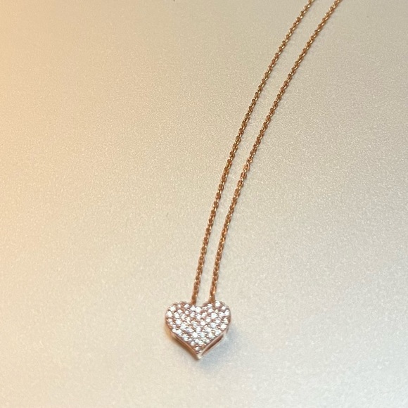 Elegant Heart Pendant Necklace with Sparkling Crystals – Perfect Gift - Picture 15 of 15